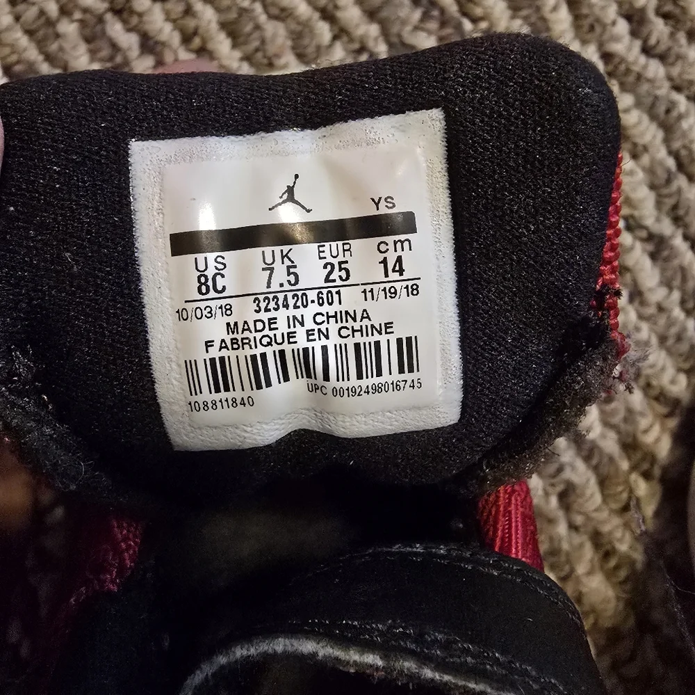 Kids Red and Black Sneakers